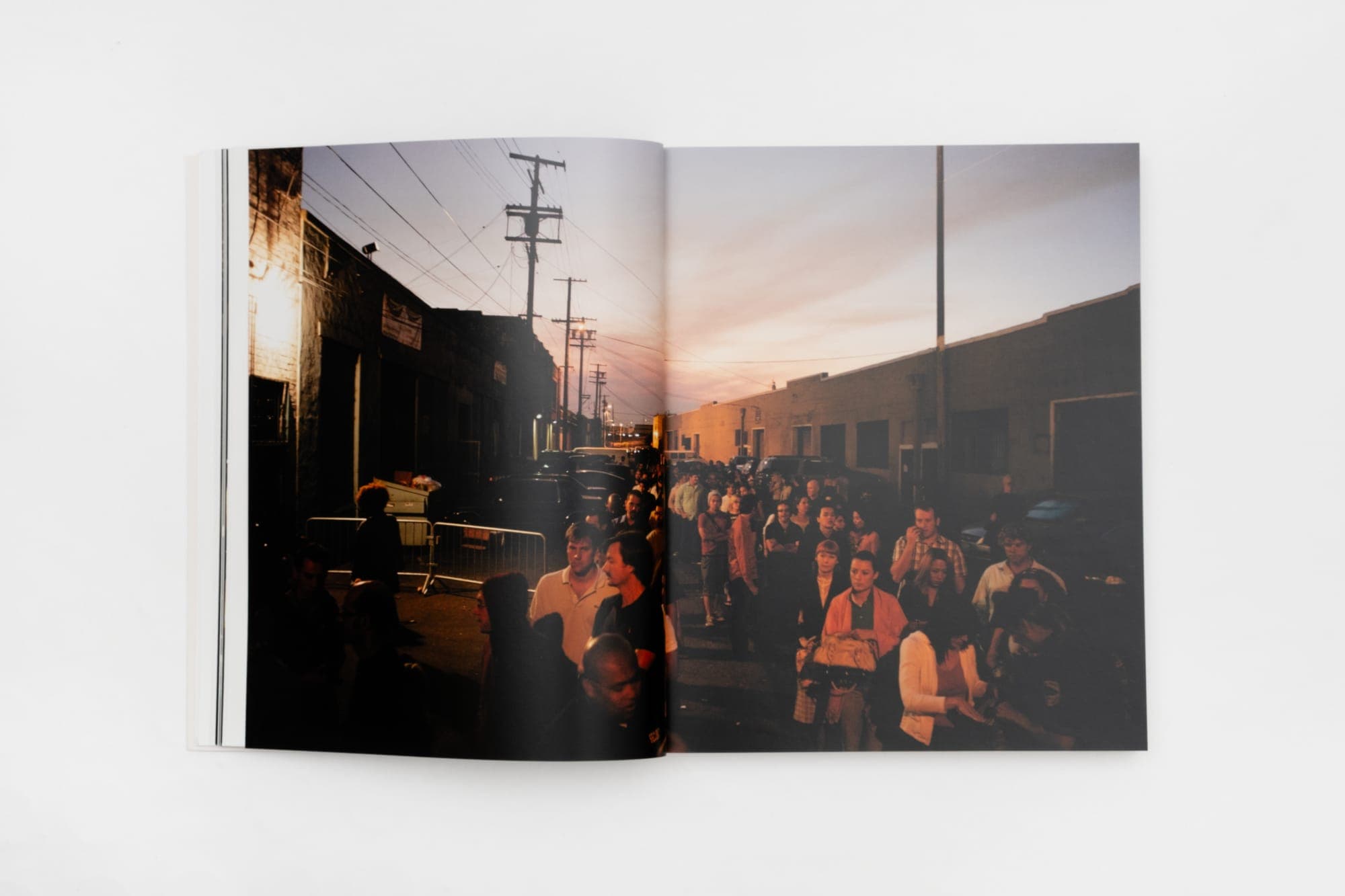 A dusk cityscape spread from the Banksy Captured archive